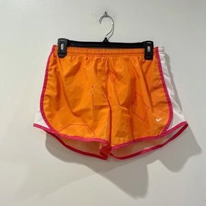 Nike Dri-Fit Orange and Pink Running Shorts